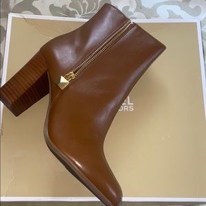 Michael Kors Tan Leather Booties